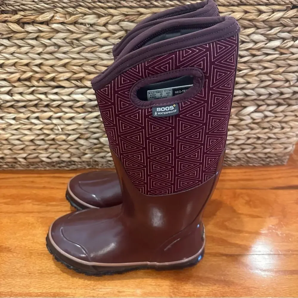 Women's BOGS Classic Tall Boots sz 6 Insulated Waterproof Winter Boots